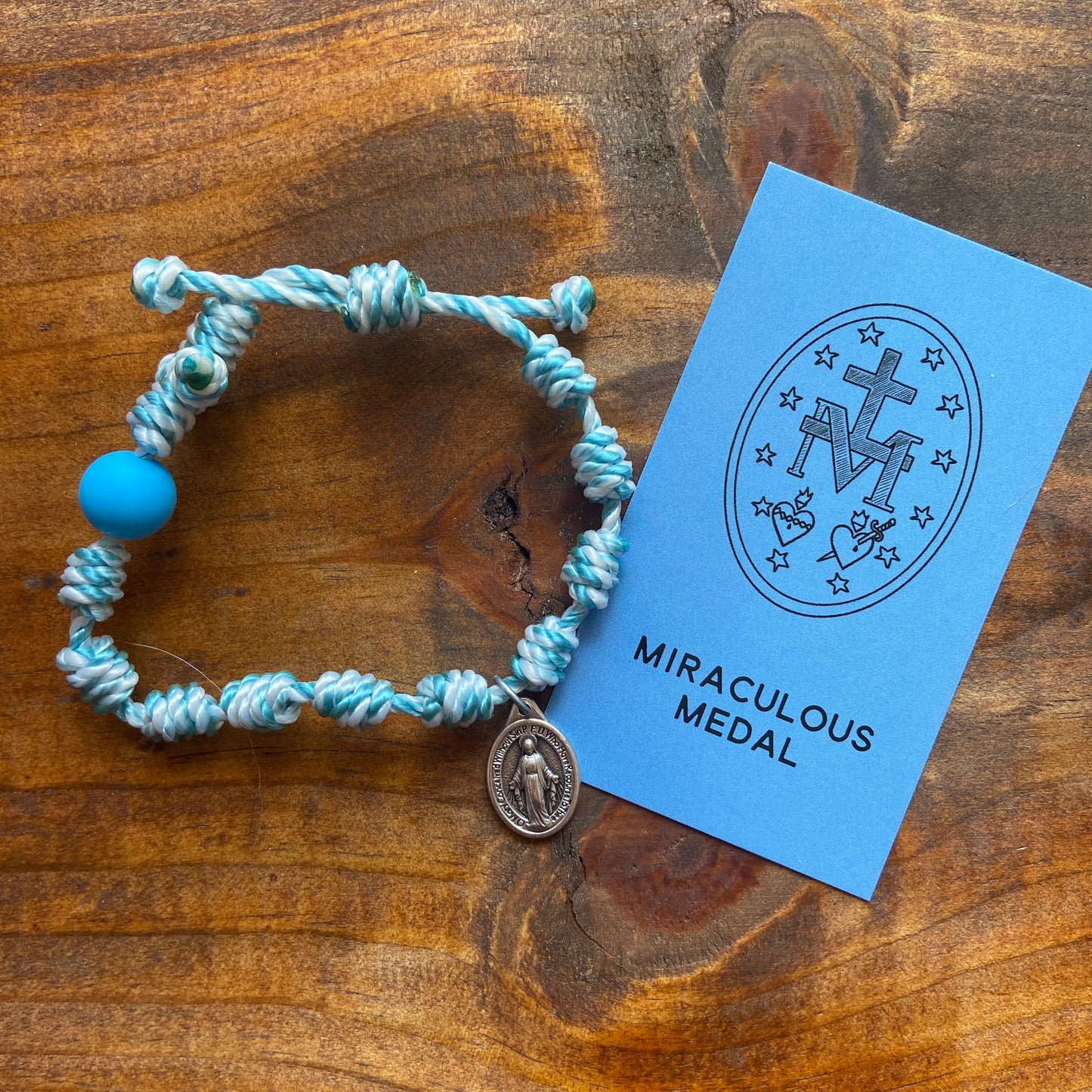 Miraculous Medal Special Edition Twine Rosary Bracelet