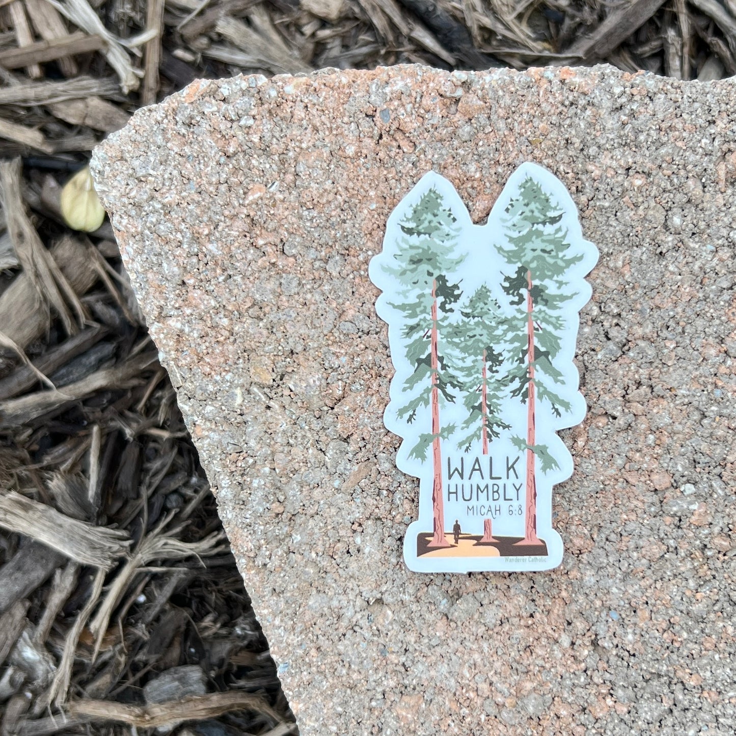 Walk Humbly - Micah 6:8 | Catholic Stickers