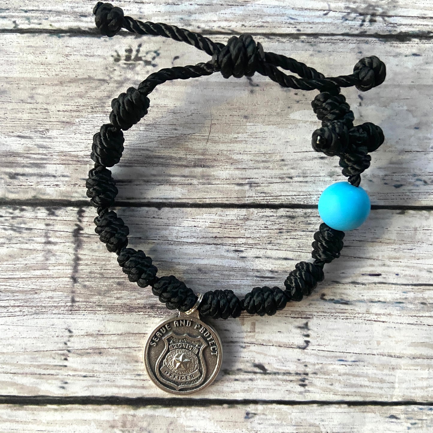 First Responder Twine Rosary Bracelet