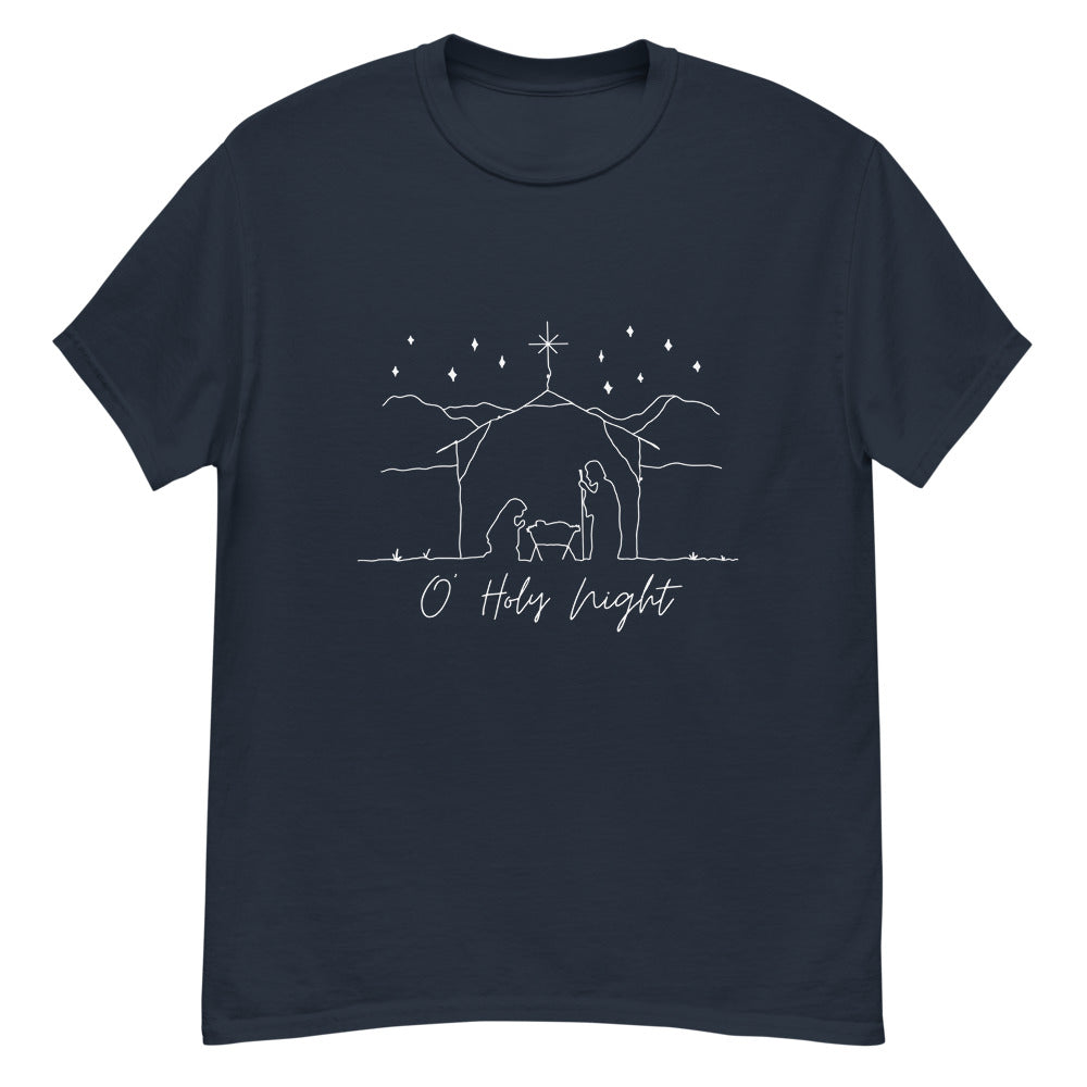 O' Holy Night Men's Heavyweight T-Shirt - Extended Sizes