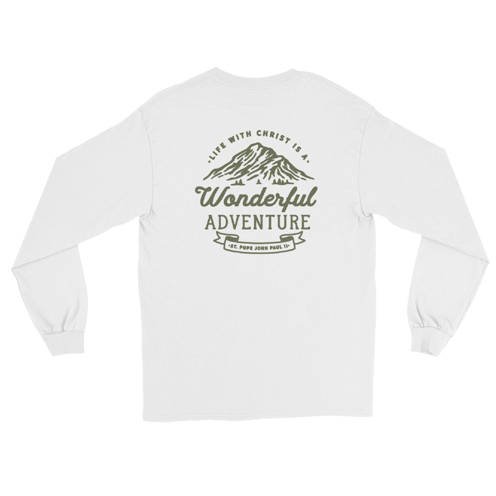 Wonderful Adventure - Saint John Paul II Long Sleeve Shirt - Extended Sizes