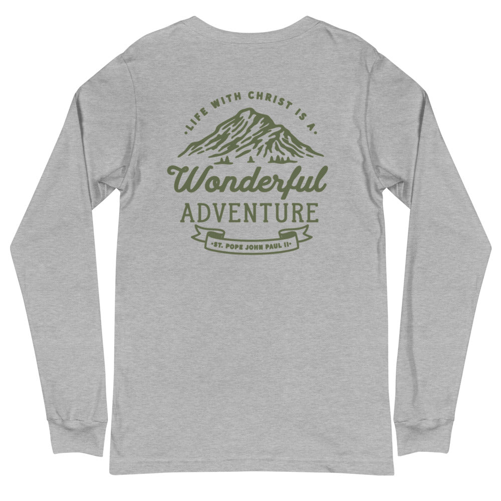 Wonderful Adventure - Saint John Paul II Long Sleeve T-shirt
