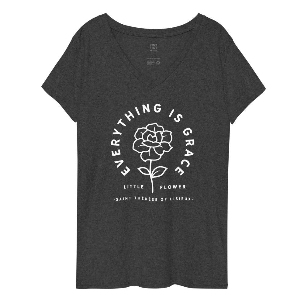 Everything is Grace Ladies V-neck T-shirt
